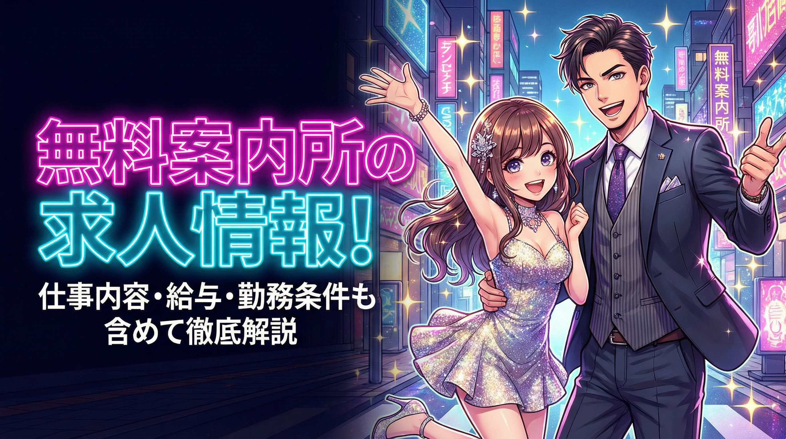 無料案内所求人：男性向けアイキャッチ