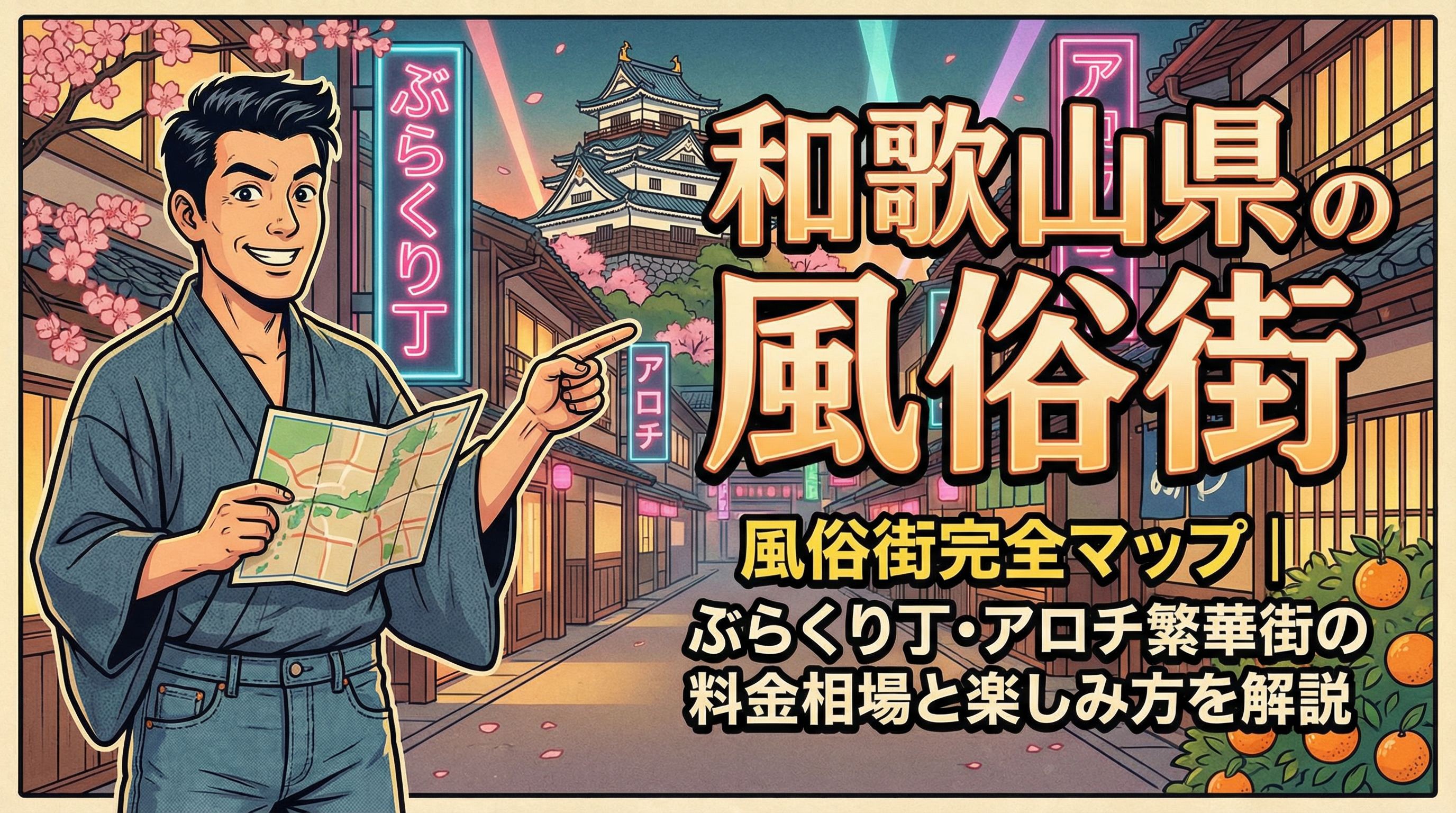 和歌山風俗街マップ（男性向け）