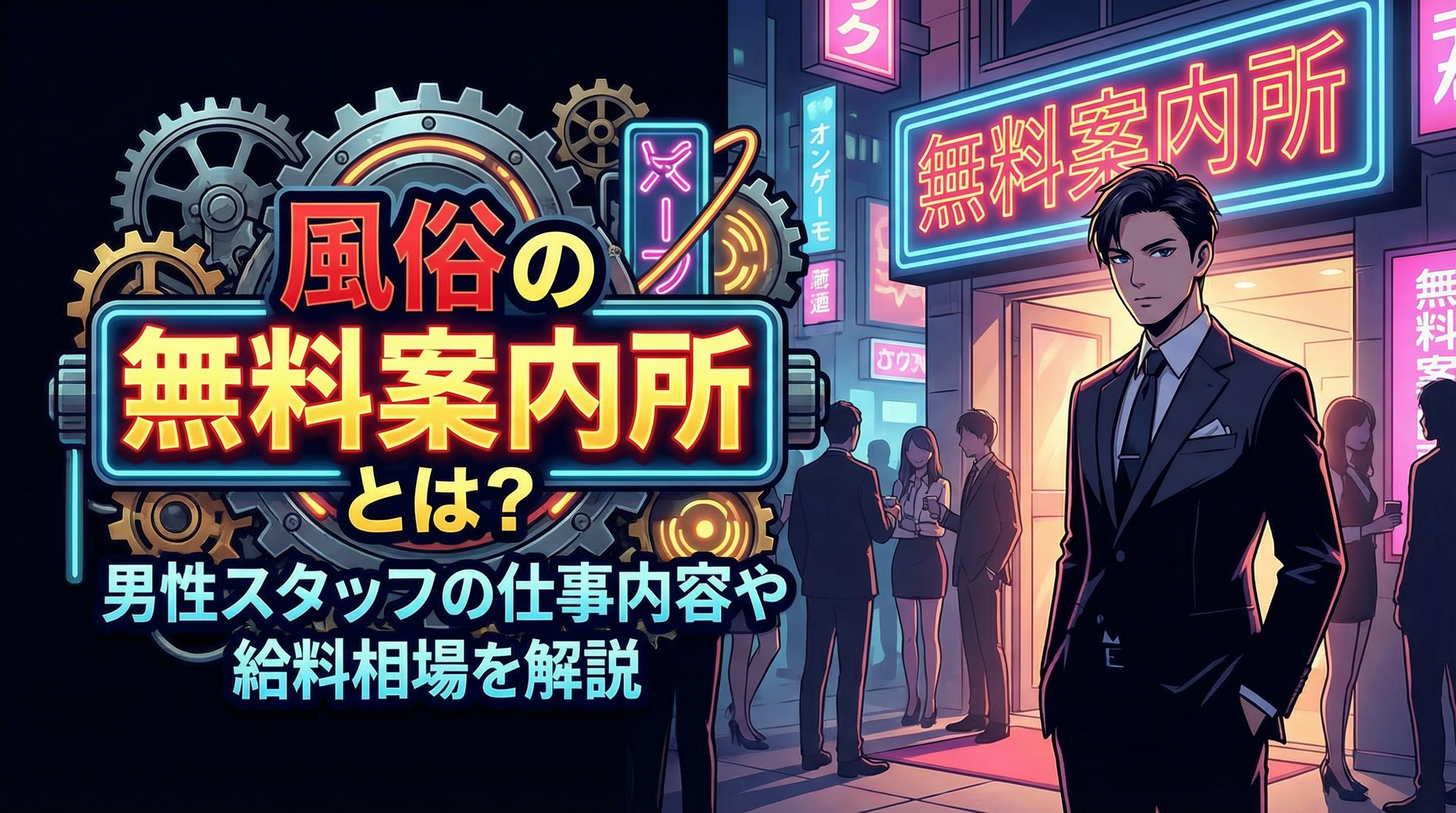 無料案内所 男性スタッフ解説