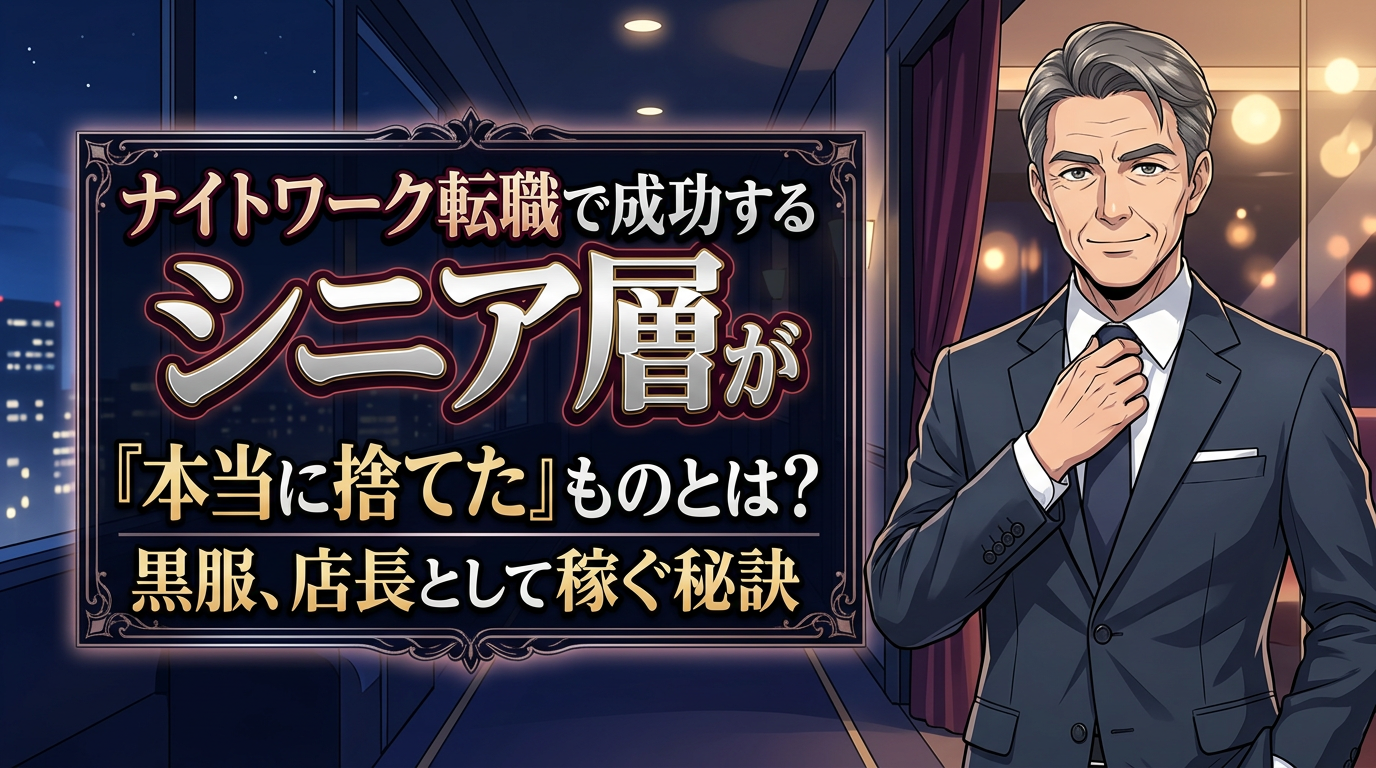 ナイトワーク成功の秘訣：シニアが捨てたもの