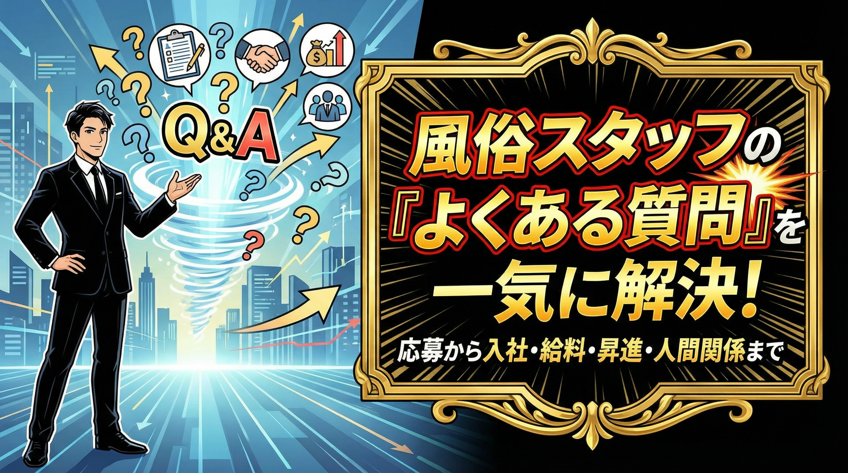 風俗スタッフのよくある質問を解決！