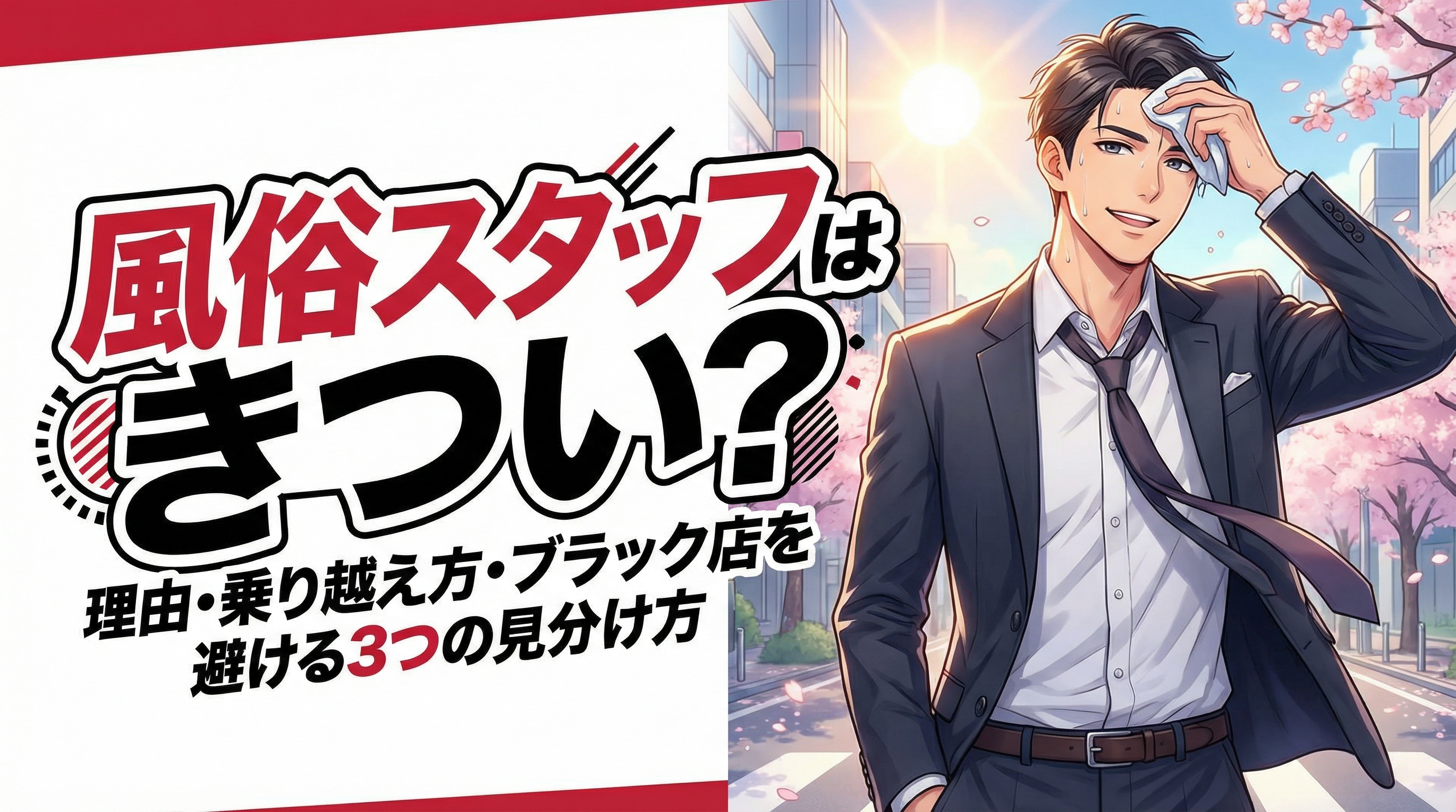 風俗スタッフの厳しさと乗り越え方