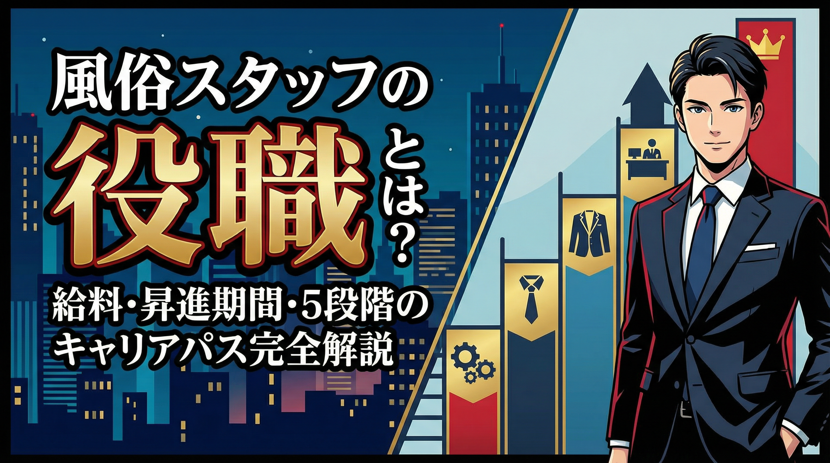 風俗スタッフの役職・給料・昇進・キャリアパス解説
